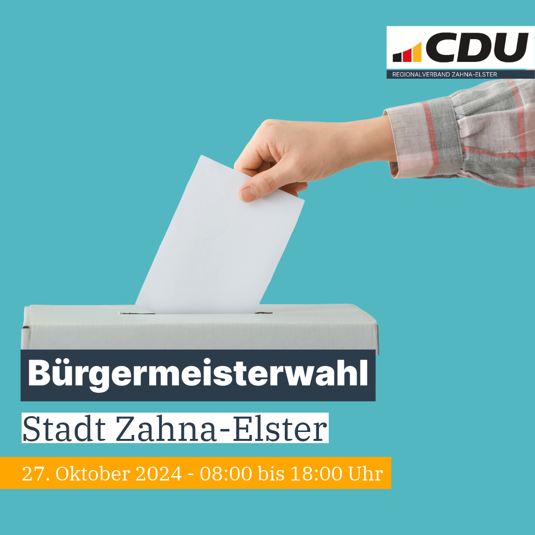 Bürgermeisterwahl - Stadt Zahna-Elster